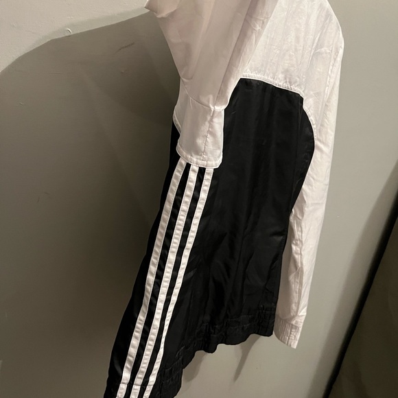 Adidas white black windbreaker jacket - Picture 3 of 6